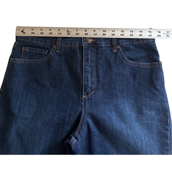 Gloria Vanderbilt Amanda Dark Wash Straight Leg Jeans, Size 10 - Picture 5 of 7